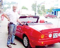 Arhavili oto tamircisi kendine spor otomobil yapt