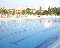 50 metrelik olimpik havuzun aln Devlet Bakan Mehmet Ali ahin yapacak.