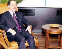 Başbakan Erdoğan ve Dışişleri Bakanı Gül, Ankara'ya gelen Barzani ile görüştü.