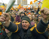 Ukrayna'da protestolar byyor
