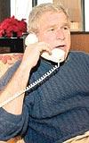Erdoan telefonda, ABD Bakan Bushun Noel Bayramn da kutlad.
