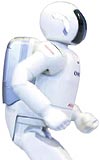 Dünyanın ilk insansı robotu Asimo koşuyor