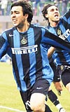 Recoba, Interi galibiyete tarken bu sezonki ikinci goln kaydetti