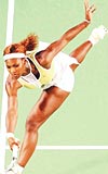 SESSZLK BTT: 18 aylk Grand Slam sessizliini bozan Serena Williams, 2.kez kazanmay baard kupayla poz verirken mutluydu.