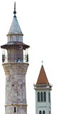 Bakent Beyrut... lkenin etnik mozaiini gsterircesine cami ve kilise ayn karede...