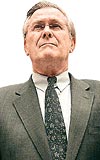 Donal d Rumsfeld: Gneyden girmek zorunda kaldk ve drdnc piyade tmenimiz bloke edildi. Bu yzden ordu ve istihbarata mensup birok kii halk arasna kart Drdnc piyade tmenini Trkiye yoluyla kuzeyden sokabilseydik, Saddam rejiminden daha ok kiiyi yakalayacak ya da ldrecektik