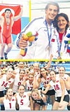 LKLERE MZA ATTIK Trkiye, en ok madalyay halter ve grete toplarken, bayan voleybol ve basketbolda ilk kez altn kazandk.