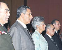 Törene Cumhurbaşkanı Sezer, TBMM Başkanı Arınç, Başbakan Erdoğan ve Genelkurmay Başkanı Orgeneral Hilmi Özkök de katıldı.