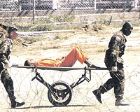 GUANTANAMO KADAR KÖTÜ Afganistan ve Irakta terör zanlısı olduğu gerekçesiyle yakalanan esirler Kübadaki Guantanamo üssünde tutuluyor. Dün ortaya çıkan hayalet hapishanelerde esirlere daha kötü davranıldığı iddia ediliyor.