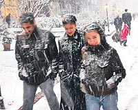 DYARBAKIR Gneydounun en byk kentlerinden Diyarbakrda ani bastran kar ya yaam felce uratt. 