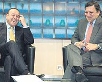 Sabanc bakanlndaki TSAD heyeti AB Komisyonu Bakan Barroso ile grt.