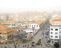 Lefkoadaki Sarayn Meydan, hava kirliliinin en youn hissedildii blgelerden biri oldu.