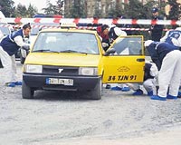 50 yandaki Mehmet Aydn taksisinde l olarak bulundu.