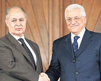 Cumhurbakan Ahmet Necdet Sezer ve Filistin lideri Mahmut Abbas ankayada arlad.