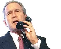 ABD Bakan Bush grmede krizin sona ermesi iin yardm sz verdi.