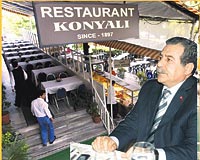 VALİ İSTEMEDİ, BİZ DE VERMEDİK... Konyalı Restaurantın müdürü, Vali Muammer Gülerin içki servisi yapılmasını istemediğini belirtti. 