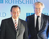 Gerhard Schrder Baron Eric de Rothchild