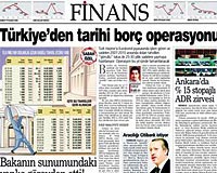 SABAH 7 AY NCE DUYURMUTU Sabah gazetesi, Hazinenin tarihi bor operasyonu hazrln ve takasa aracl Citibankn istediini 14 ubat 2006da okurlarna duyurmutu.