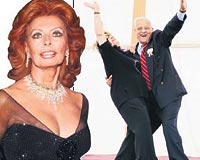 Sophia Loren (71), ilerleyen yana ramen gzelliiyle gz kamatryor.