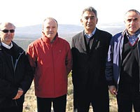 Soldan saa; Demirer Holding Ynetim Kurulu Bakan Erol Demirer, EPDK Bakan Yusuf Gnay, Polat Holding CEOsu Adnan Polat ve EPDK kurul yesi Erol Ustaolu.