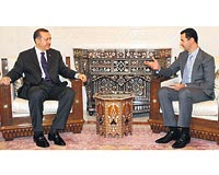Başbakan Erdoğan ile Suriye Devlet Başkanı Esad, Halk Sarayında 1.5 saat görüştü.