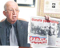 Emekli tugeneral Zeki Gngr, Sabah gazetesinde de kullanlan tarihi fotorafta bulunan Polatl yazsnn Uak olarak deitirilmesini istiyor.