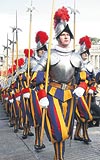 1506 YILINDAN BER PAPANIN HZMETNDE... Dnyann en kk ve en prestijli ordusu olarak kabul edilen svire muhafzlar 1506 ylndan bu yana Papay koruyor...