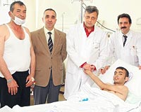 Soldan saa: Baba Mehmet Akgn, Doc. Dr. Okan Erdoan, Prof. Dr. Alper Demirba, Doc. Dr. Murat Tuncer ve Can Akn Akgn.
