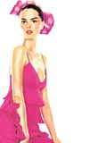 Moda d�nyas� toz pembe