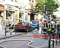 T�rk berberinde patlama 17 YARALI