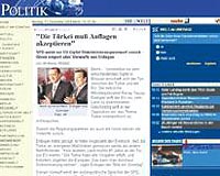 ALMANYADAN Alman basn da Trkiye haberlerine geni yer verdi. Haberleri internet sitelerinde grebilirsiniz.