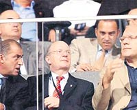 Ma�� Milli Tak�mlar Ba�sorumlusu Fatih Terim ve Federasyon Ba�kanvekili Hasan Do�an da izledi 