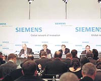 Siemensin Mnihte dzenlenen bilano toplantsn 22 lkeden toplam 134 gazeteci takip etti.