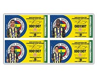 ��TE B�LETLER... Biletlerde sporcu resimleri yer ald�. Hen�z tak�ma kat�lmayan Alex de kullan�ld�. Daha �nce bast�r�lan Daumlu, Nobreli biletler ise ��pe gitti.