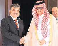 Abdullah Gl ve Suud El Faysal. 