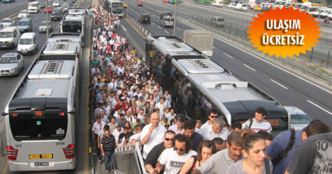 �stanbul'da metrob�s ��lg�nl���