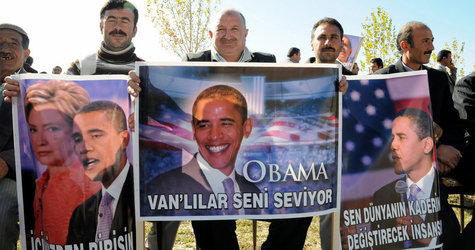 Van'da Obama kutlamas!